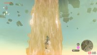 Use the waterfall to climb up.