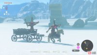 Use your bow to deal with attacking Moblins.