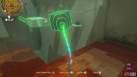 Use physics to your advantage, pull back the cube. 