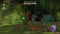 Phantom Ganon will slash his sword in front of him.