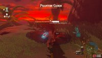 Phantom Ganon will thrust his spear at Link from close range.