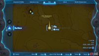 The location of the Ancient Prison Ruins on the map.