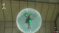 The puzzle in this shrine revolves around the orbs of water.