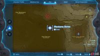 There is a chasm just north of this shrine in the Gerudo Desert that you can use.