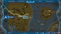 The device dispenser is just west of Tarrey Town, along the shore.