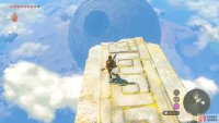 Once you get high enough, you should be able to glide down to the island&rsquo;s opening