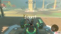The course is the same as during the side quest, but just with more lights.