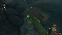 There will be some debris on a nearby shore for building a raft