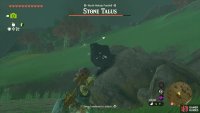 This particular Talus has the ore node on its back, so you might need to use a bow.