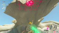 After clearing Gutabanc Shrine on Great Sky Island you&rsquo;ll gain the Ascend ability. Use it to reach a frozen tree stump,