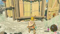 wait for the Bokoblin and Moblins - who are too stupid to get around the wall - to lose interest,