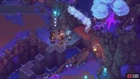 After hitting all three buttons, you will reveal a chest behind the waterfall.