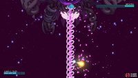 Repeatedly use the Dive move to dodge the large laser.