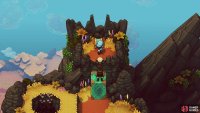 A block will appear that allows you to climb up to the chest.