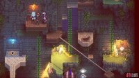 The levers will permanently add something to the shrine, like a block.