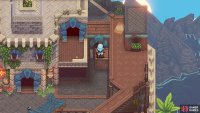 Blow the box off and into this corner to climb into the northern corner.