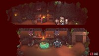 The area underneath the cracked ground has an exit that leads you to those chests.