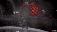 The wooden lattice on this window can be broken with a knife, but it leads to a resource chest.