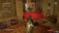 Follow Yaseem downstairs, you will be ambushed by two guards, use smoke bombs to assassinate them.