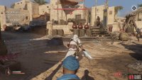 Assassinate the guard with him, and then begin leading the traitor further into the district.