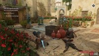 After the lookout is gone, use throwing knives or the flowers to kill the rest of the guards.