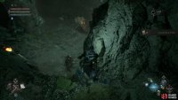 The first tablet location in Lords of the Fallen is in the Gorge, just above the dog resting spot at the end of the cave.
