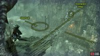 Follow it around and go across the bone beam. Here, you&rsquo;ll find an effigy to exit the Umbral Realm. Now, drop and kick the plank to open a shortcut.