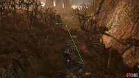 From the Dieter Vestige, follow the narrow path down until you reach a large hill with numerous enemies.