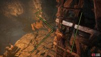 Follow the path, take out the three miners, and head through the cave to your right.