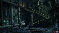 From the Lost Berescu Vestige, head up the wooden stairs.