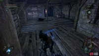 After jumping the gap, you&rsquo;ll come across an elevator room.