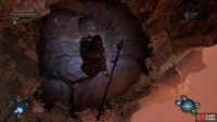 Walk across this edge using the Umbral Lamp, then drop down when you&rsquo;re safe.