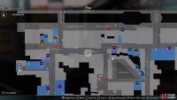 The location of the NPC that wants okonomiyaki on the map.