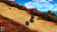 Use barrels or Shy Guys to reach the beetle.