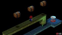 In the same area, walk along two more slabs, and jump again for hidden treasure two.