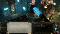 Interact with the cogitator to the left of it and select the above phrase.