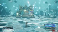Yuffie is great for this fight, since you can use her Elemental Ninjutsu to exploit that weakness.