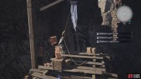 While riding this beam, you can break the boxes by having Yuffie collide with them.