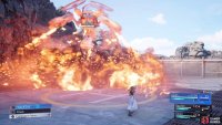 Move away from the boss when it does Firewheel.