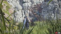 A little east of the fourth tower is a climbable wall.