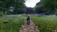 You want to enter the Ancient Vault at the back.