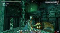 You&rsquo;ll see the glyph on the column, which you can reach by grappling to another platform to its right.