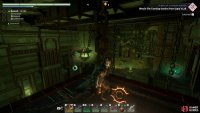 The fourth and fifth glyphs are on these platforms which you can glide to.