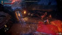You can use the Mess Hall Key to open a door south of a bonfire.