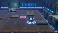 The statue in the bottom left needs to go right, up and finally left.