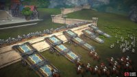 Approach the town&rsquo;s walls to have your army build ramps.
