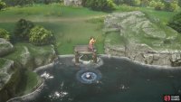 Once you start fishing wait for your bobber to submerge then press the action button to reel in your catch.