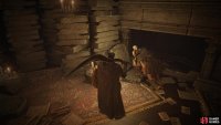 You&rsquo;ll find Freyja by the fireplace in the nearby room.