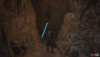 Follow the winding path and go through the crack in the wall, where you&rsquo;ll fight a Swift Bat.