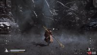 Examine the ice gate after speaking to the Pale-Axe Stalwart to open the way to Chapter 5&rsquo;s secret area.